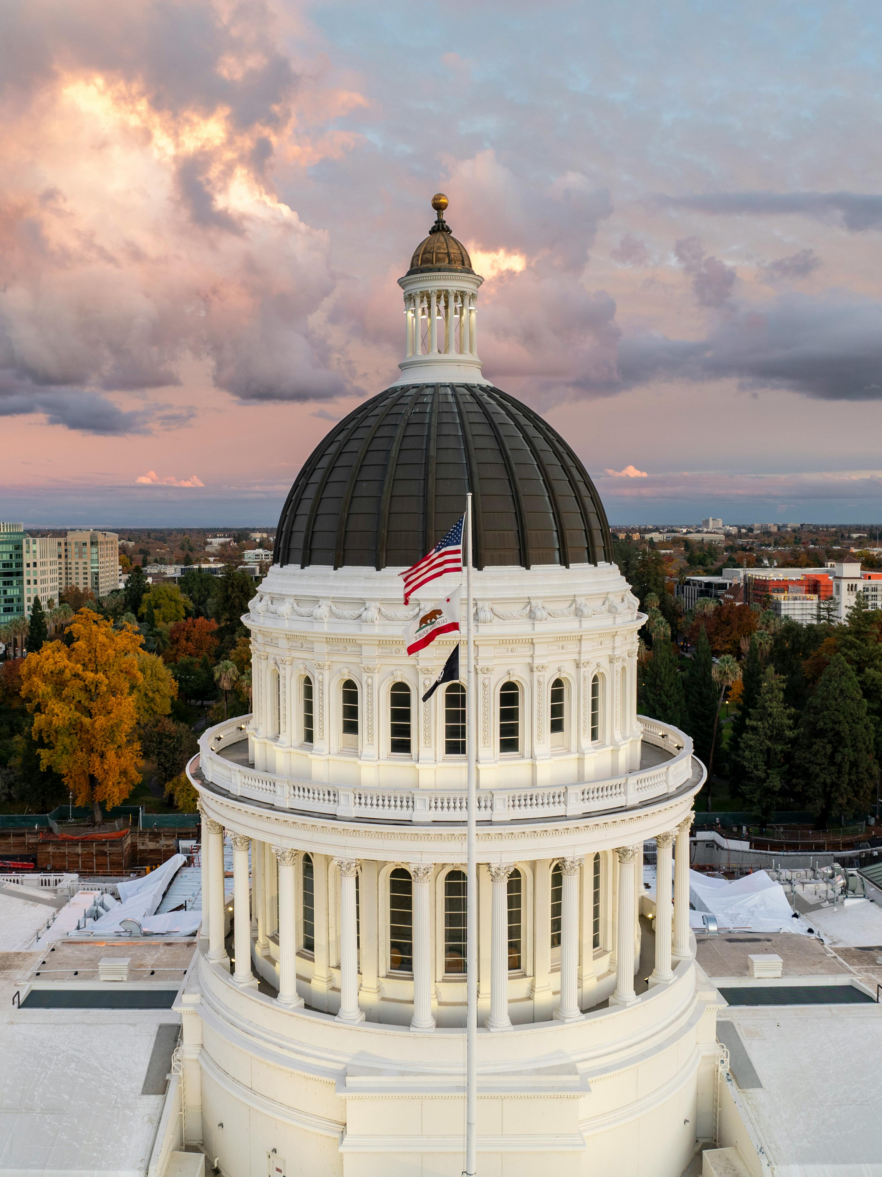 California State Capitol Building dome in Sacramento